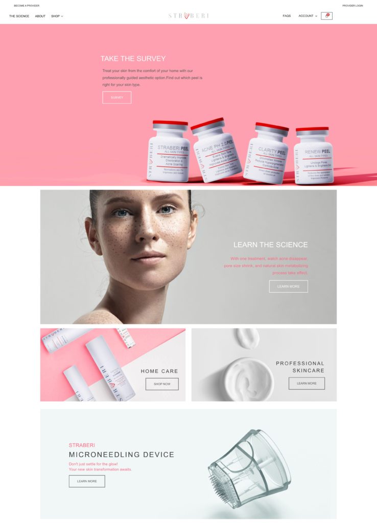 skincare website